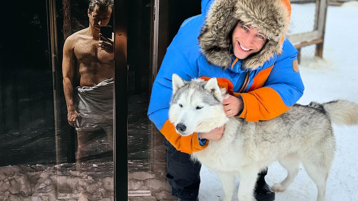 Milan Peroutka slavil narozeniny s partnerem až ve Finsku: Romantický výjezd se psím spřežením a polonahá fotka v sauně